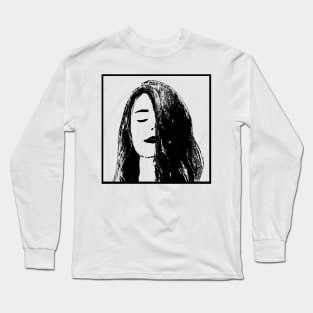 Woman portrait  81 Juliana de Norwich Long Sleeve T-Shirt